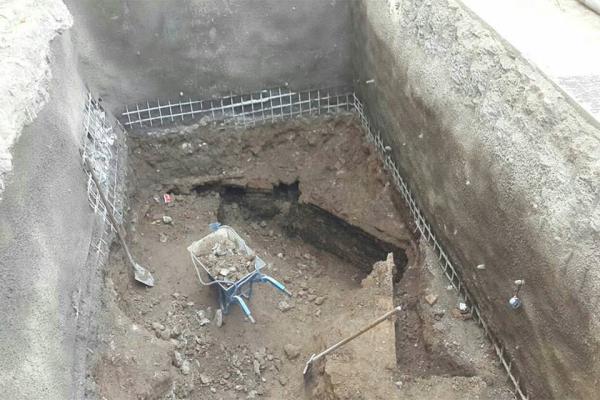 کشف بقایای حمام قجری در تهران